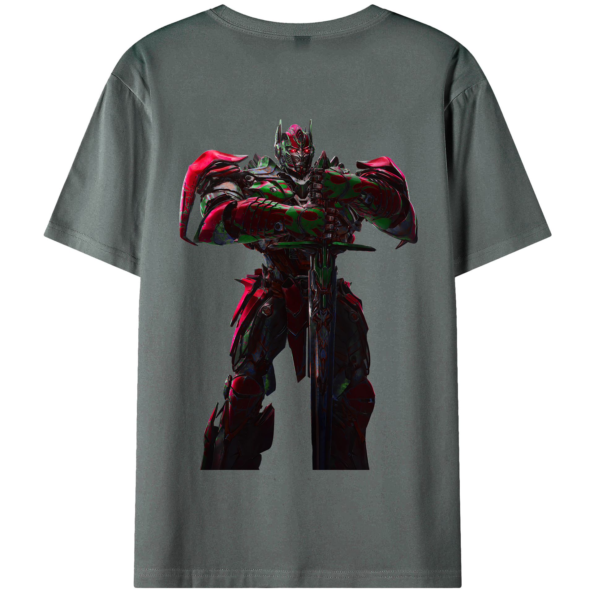 （画像用） Transformers トランスフォーマー 綿100％半袖Tシャツ（背面プリント）